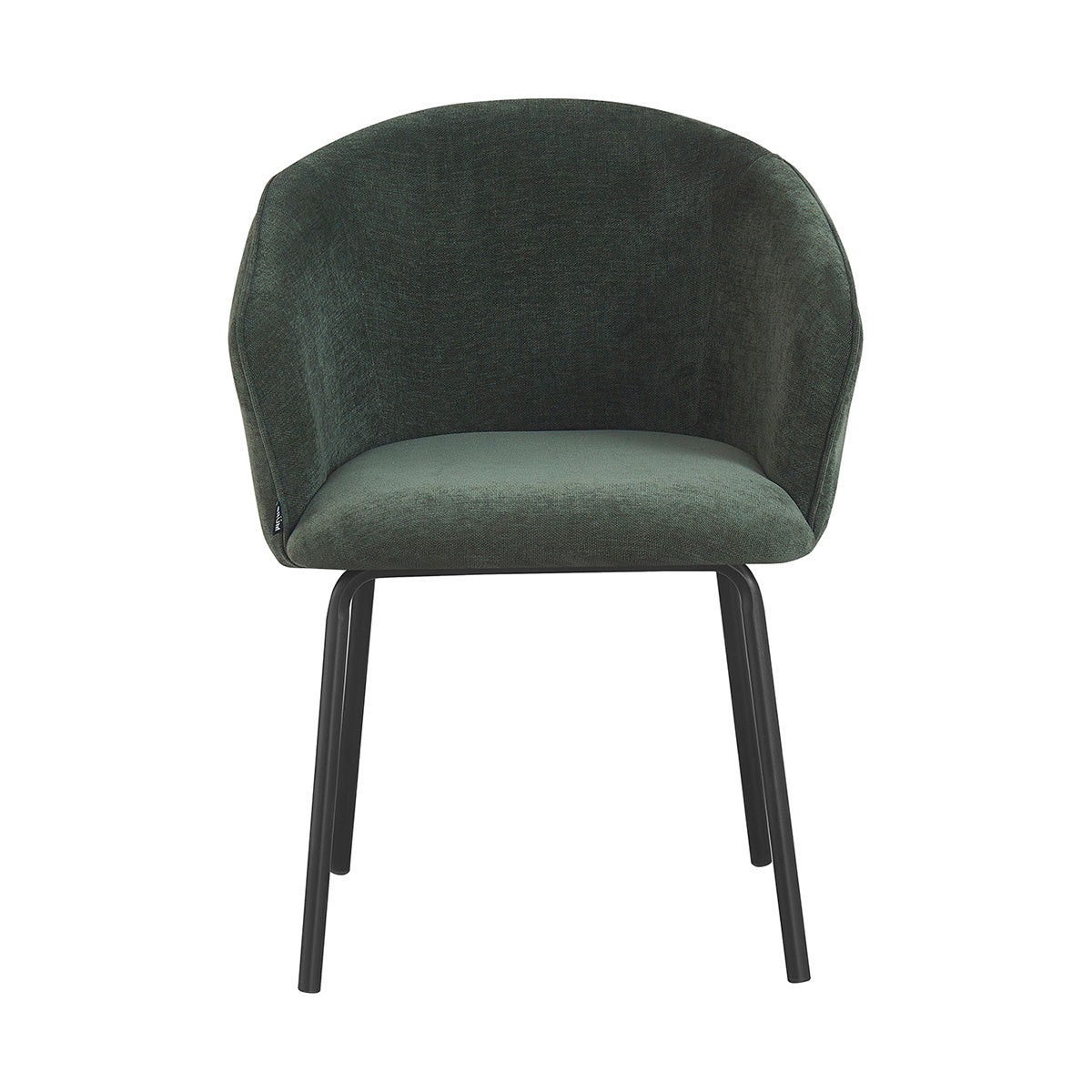 Silla Miami verde fondo blanco vista frontal