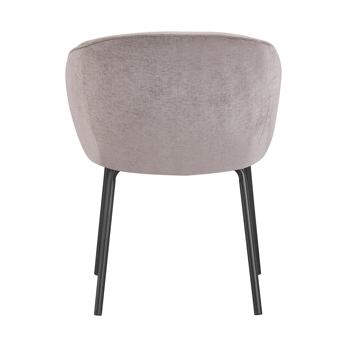 Silla Miami gris fondo blanco vista posterior