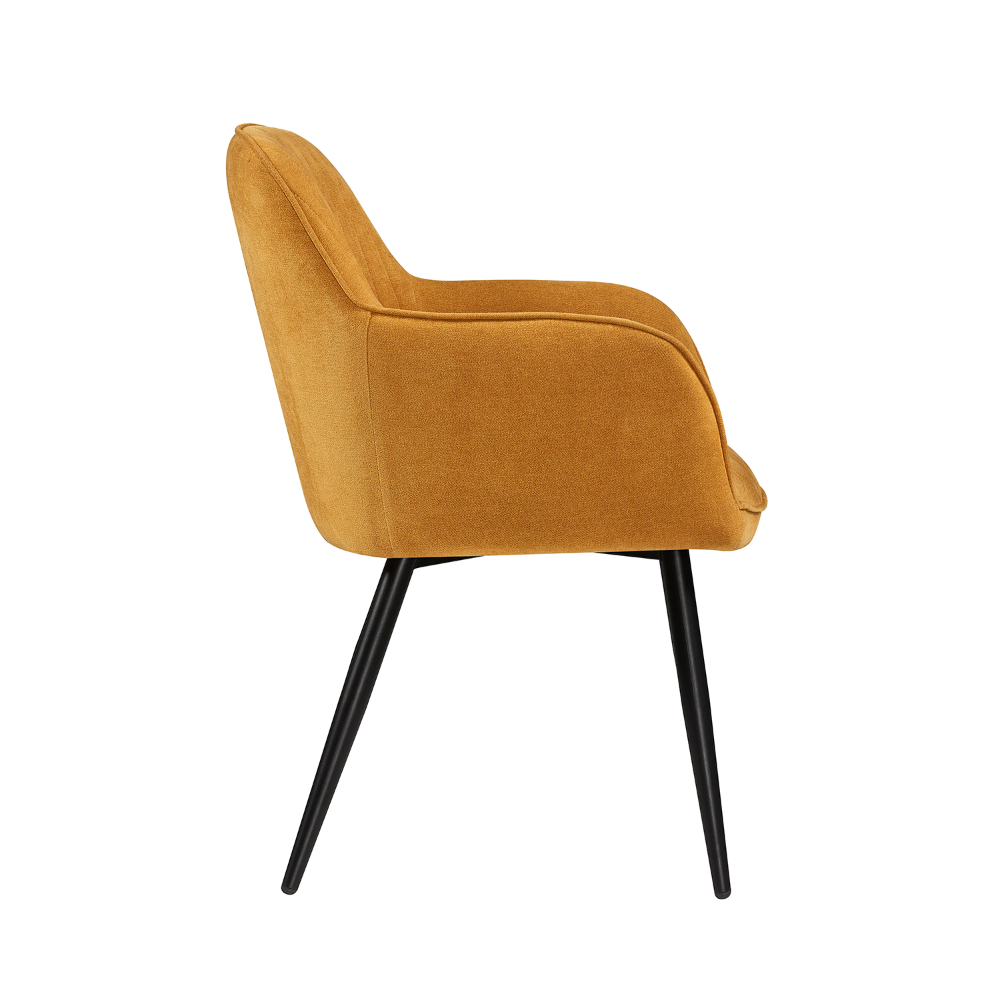Silla Manchester Amarillo Vista Lateral