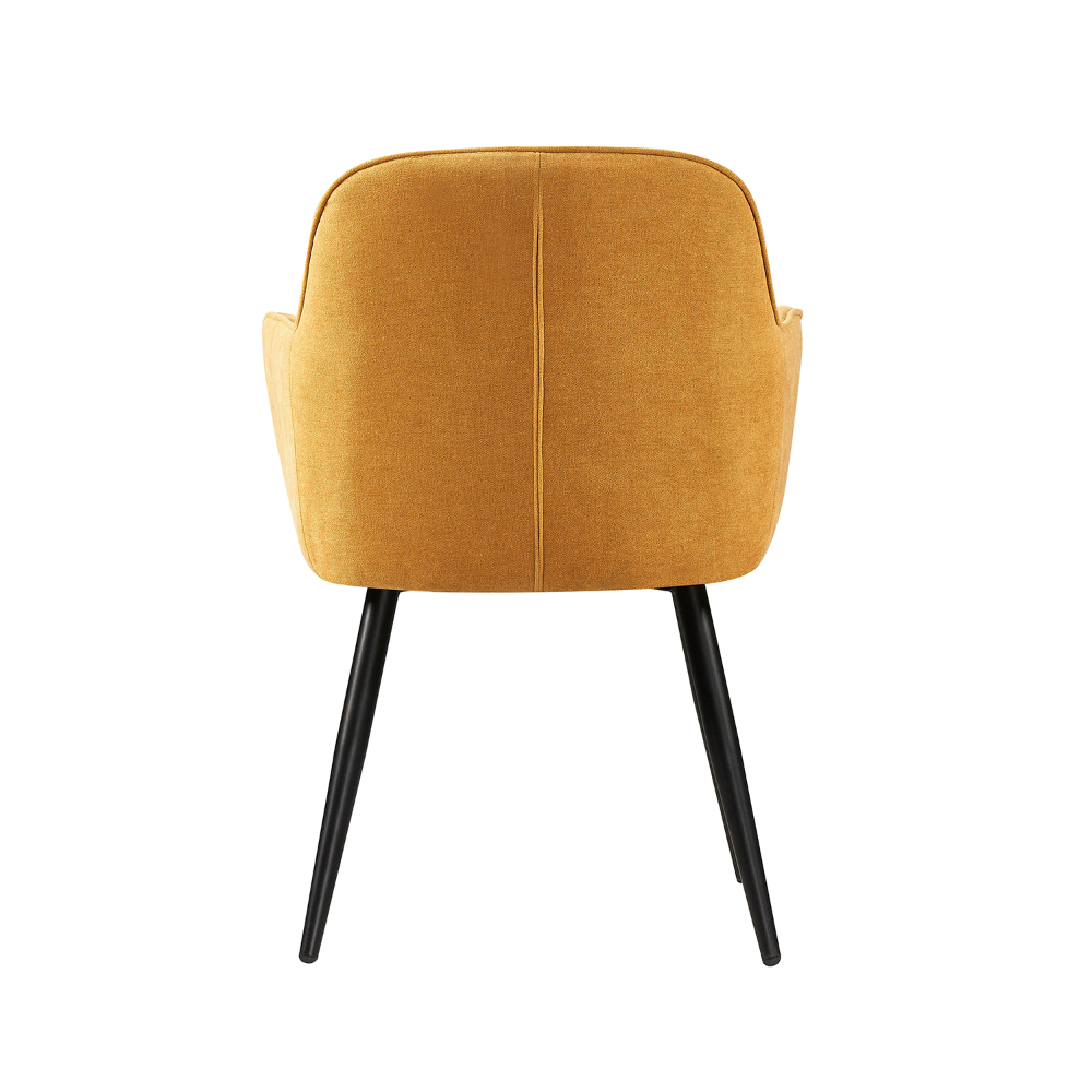 Silla Manchester Amarillo Vista Trasera