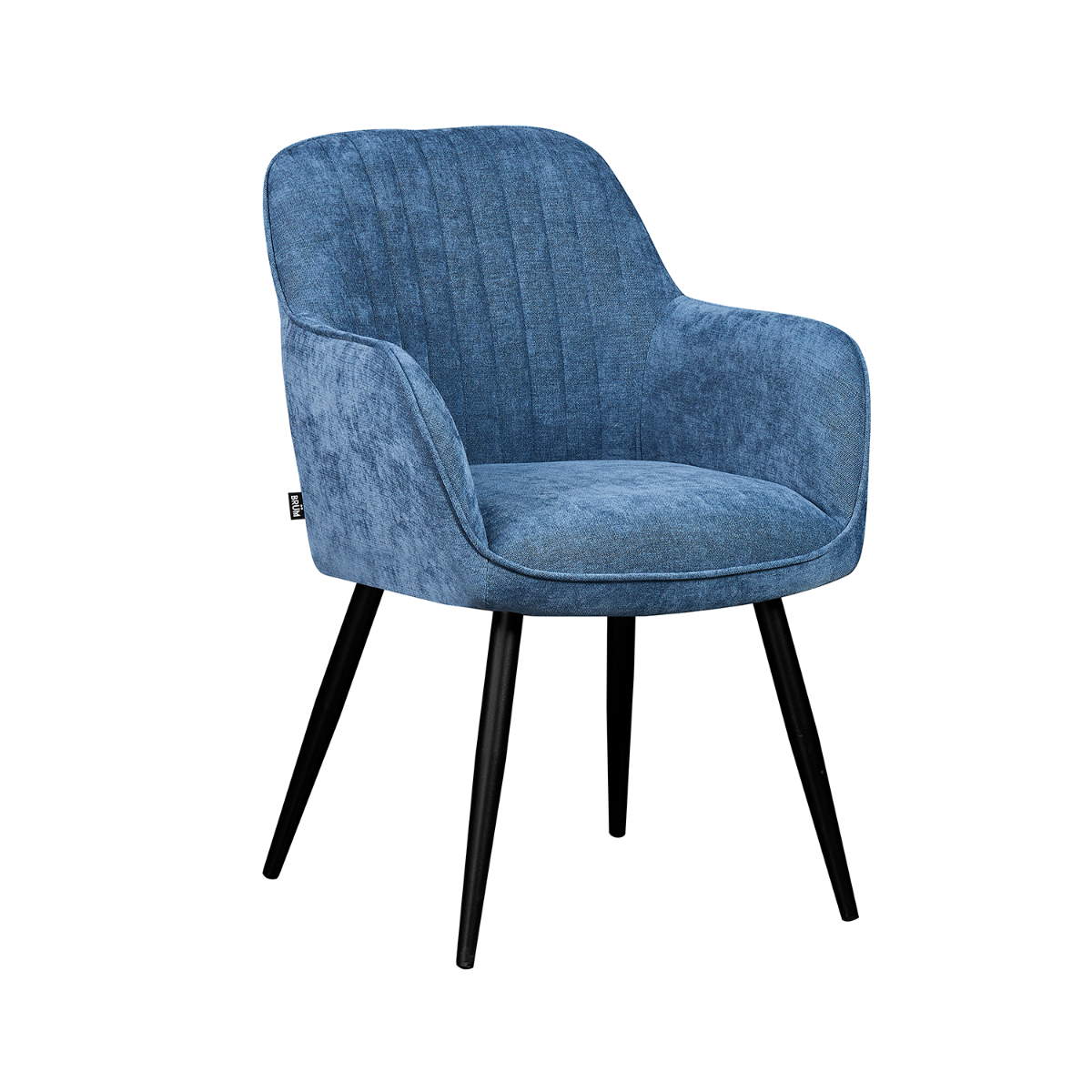 Silla Manchester Azul Vista en Perspectiva