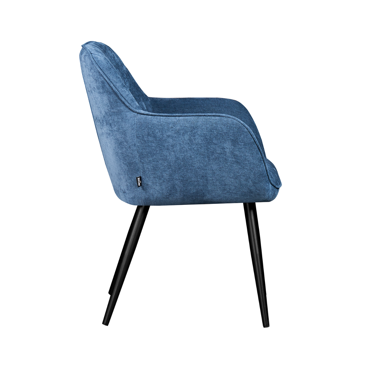 Silla Manchester Azul Vista Lateral
