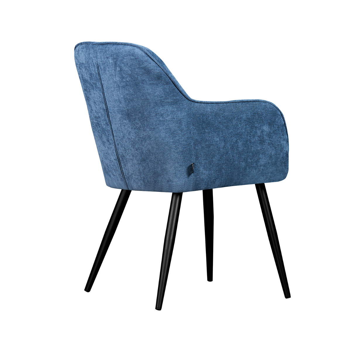 Silla Manchester Azul Vista en Perspectiva Trasera