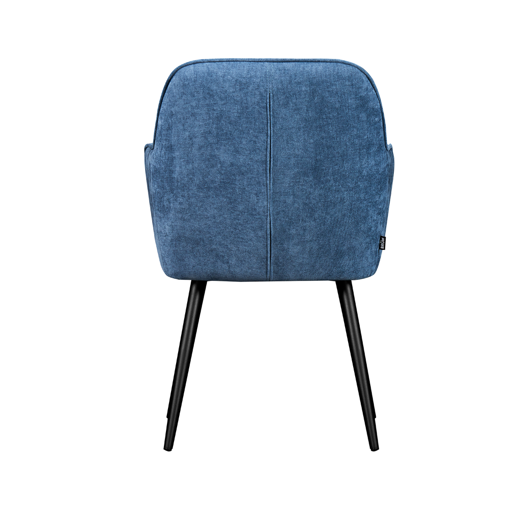 Silla Manchester Azul Vista Trasera