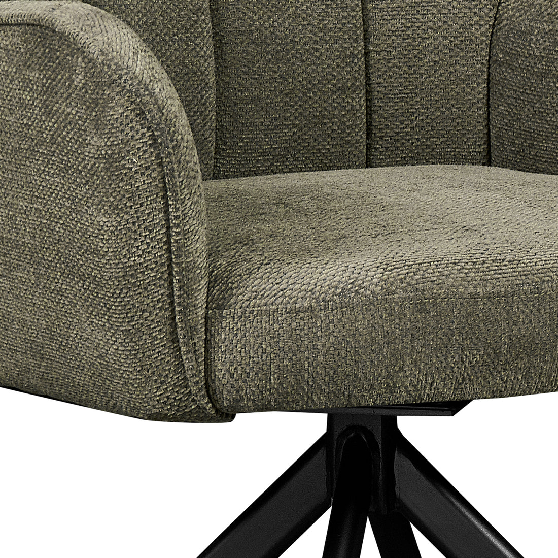 Silla Amsterdam Olivo, vista de detalle