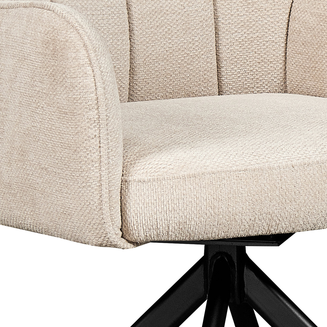 Silla Amsterdam Beige, vista de detalle