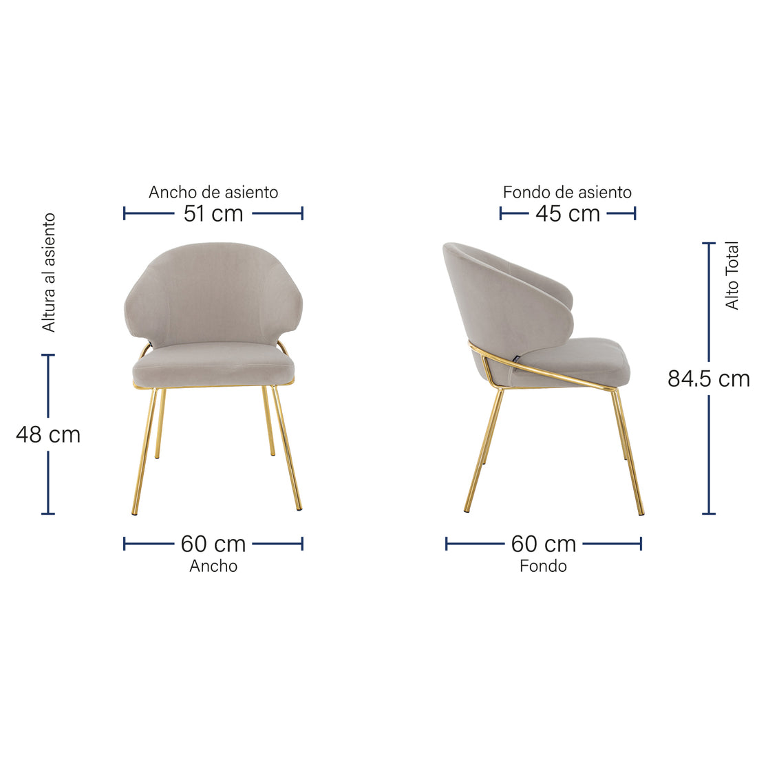 Silla Palma Medidas