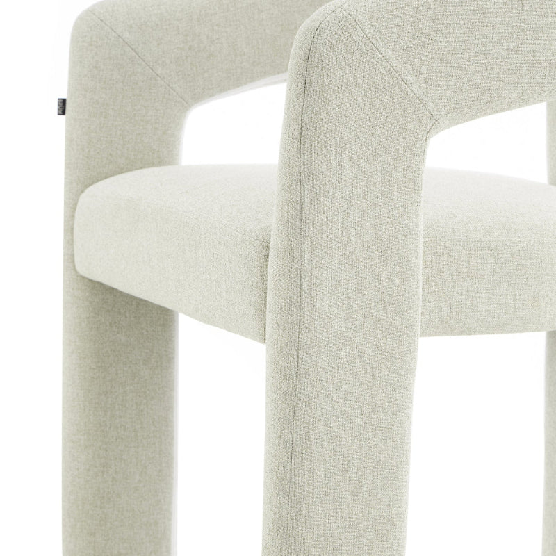 Silla Qatar Gris Vista A Detalle Baja