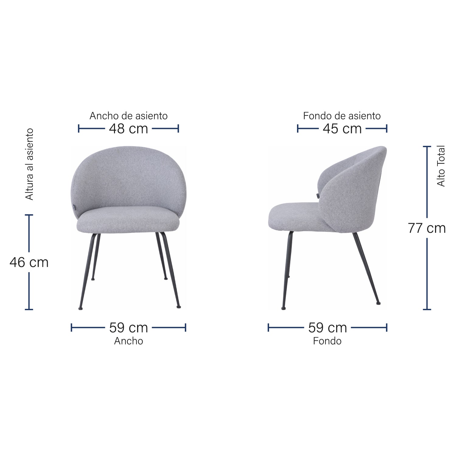 Silla Siena (poliéster)