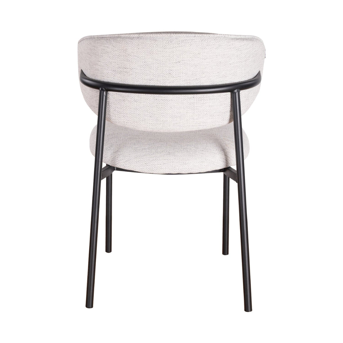 Silla Silicia Grey Pata negra Vista Trasera