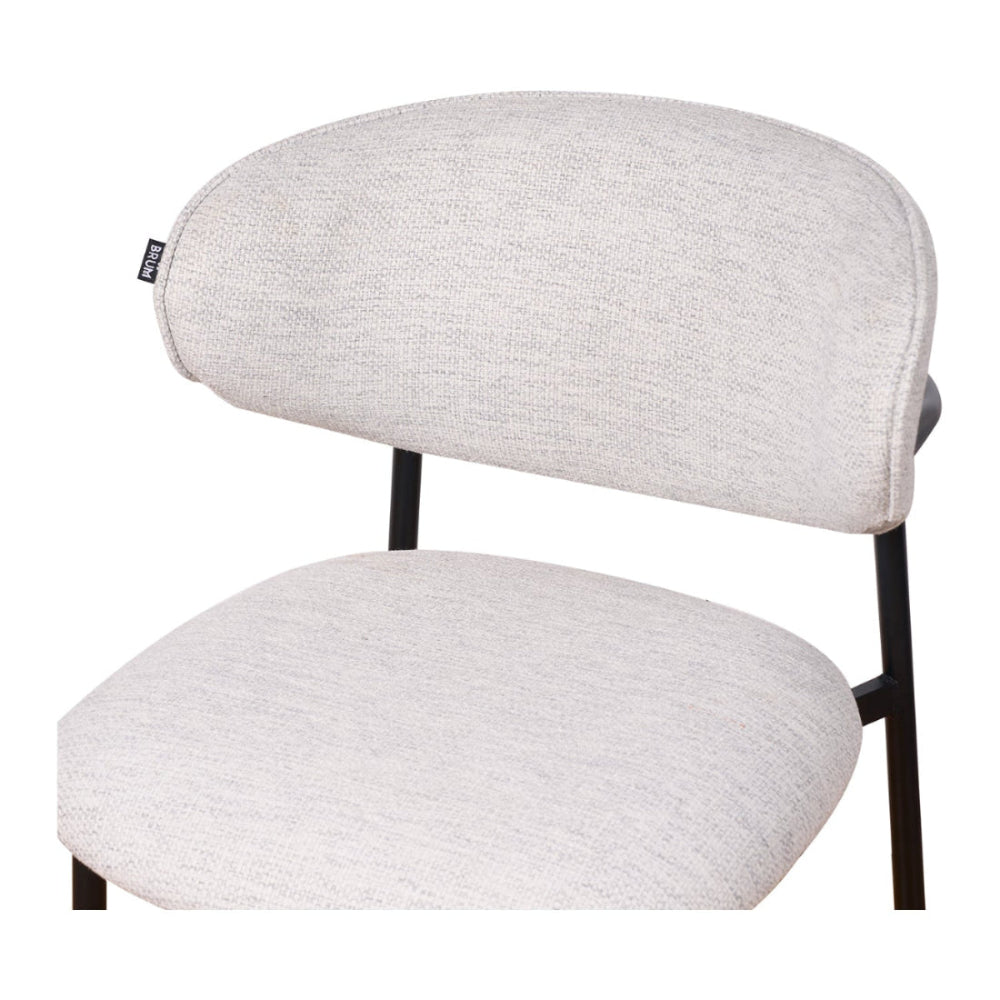 Silla Silicia Grey Pata negra Vista a Detalle