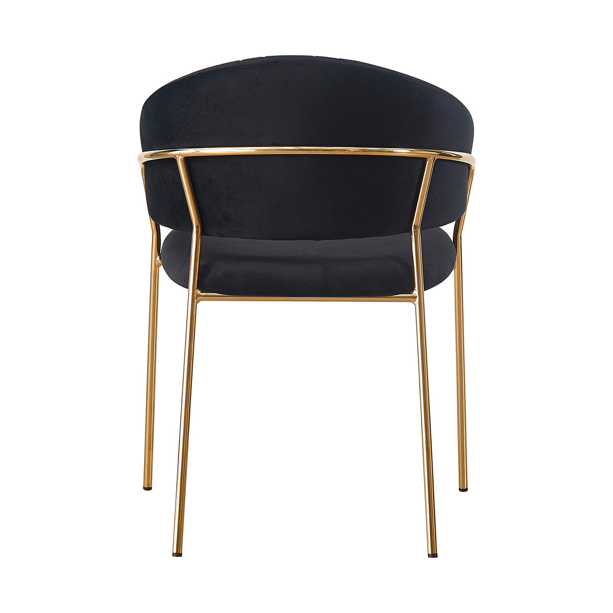 Silla Bilbao negra fondo blanco vista posterior