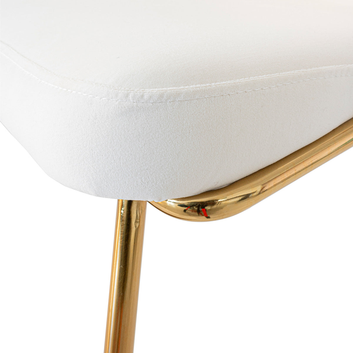 Textura de la silla Palma color crema sobre fondo blanco