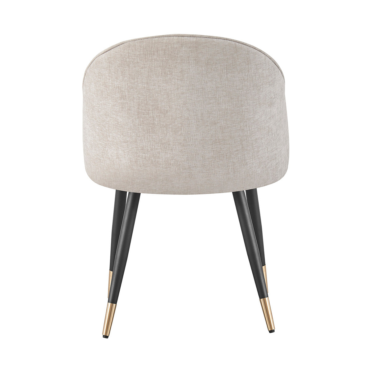 Silla Roodas gris fondo blanco vista posterior