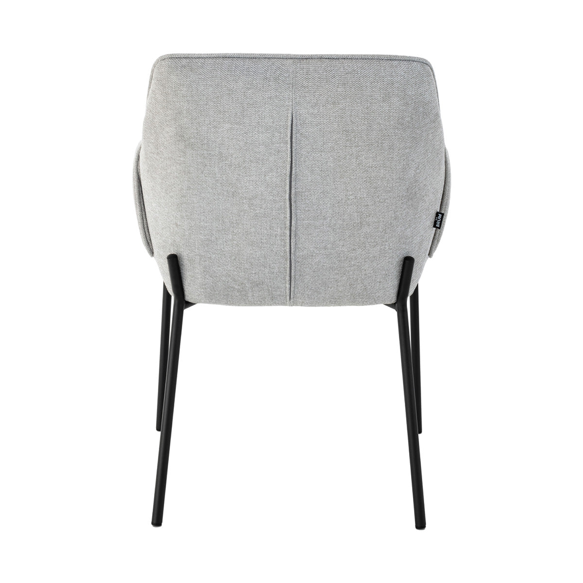 Silla Toronto para negra color gris fondo blanco vista posterior