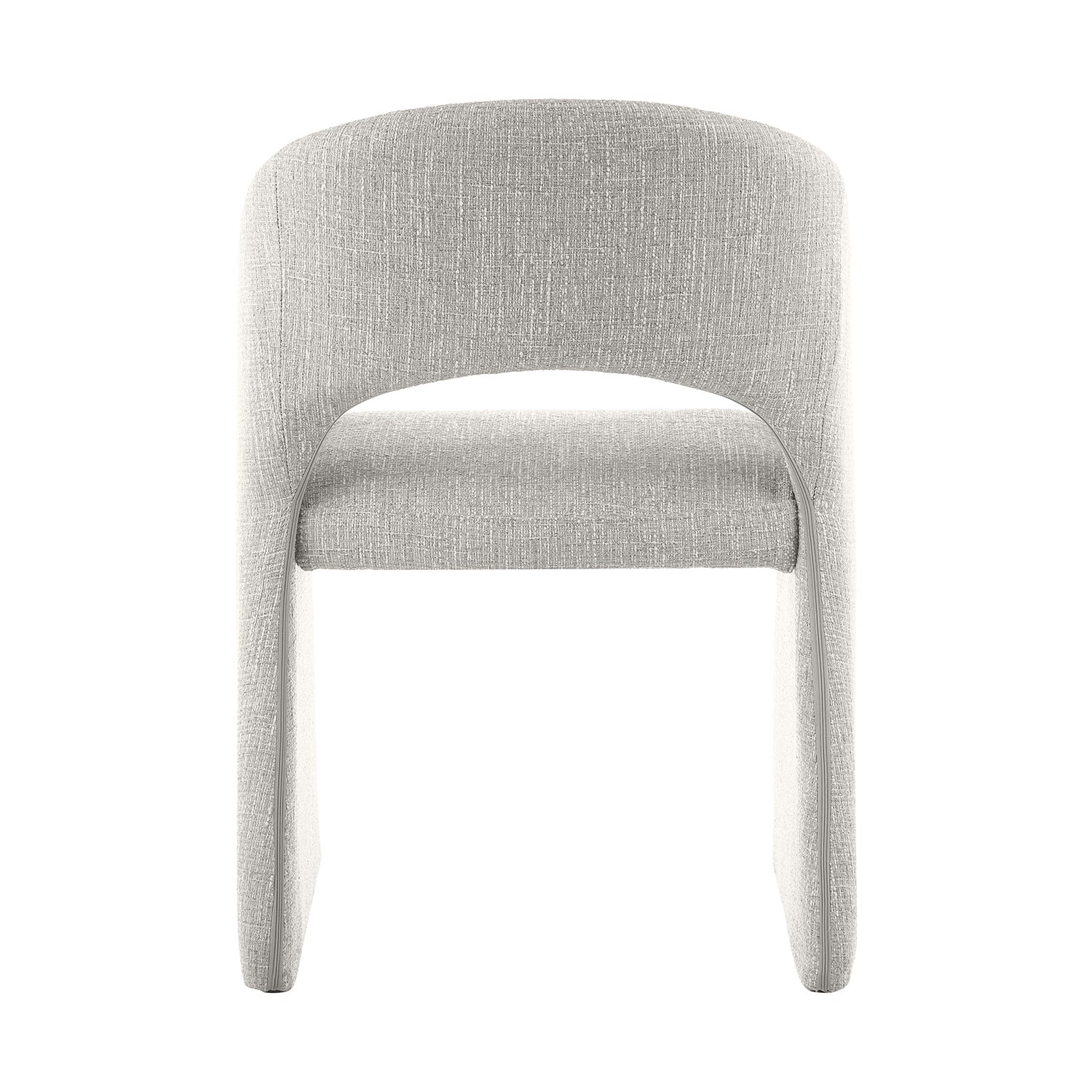 Silla Kuwait Gris Vista Trasera en Fondo blanco 