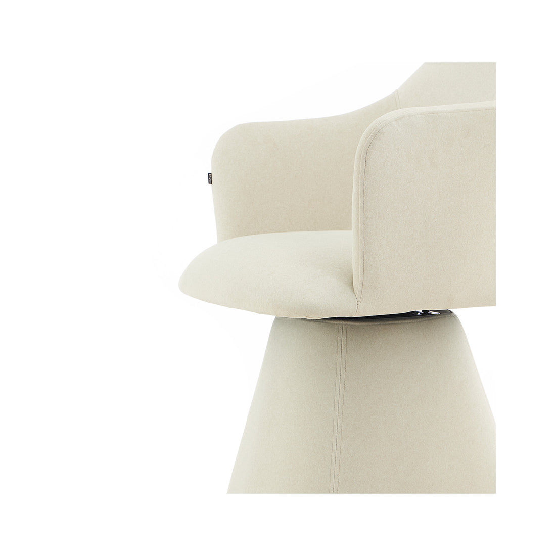 Silla Muscat Crema Vista en detalle del Asiento
