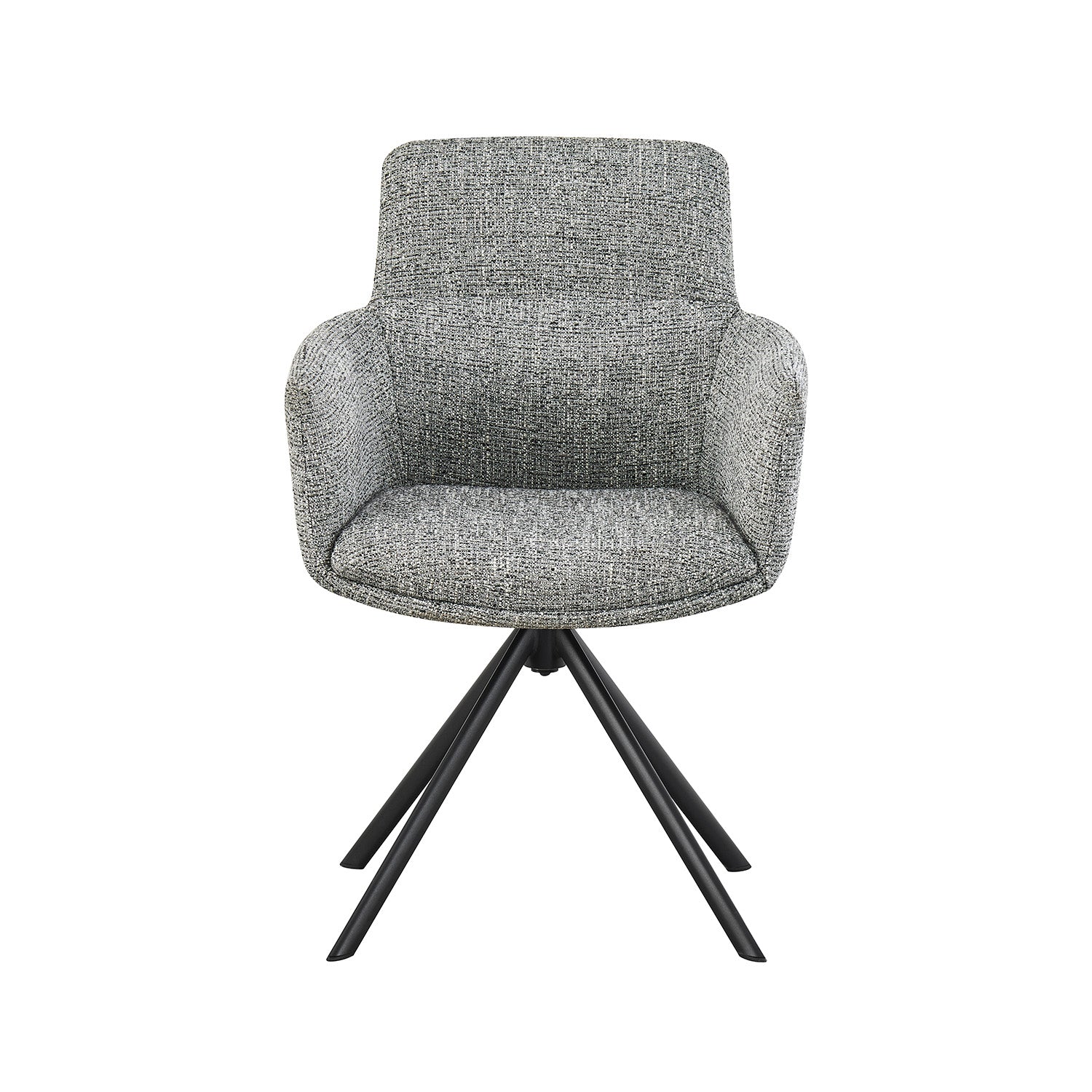 Silla Lugo Gris Fondo Blanco Vista Frontal