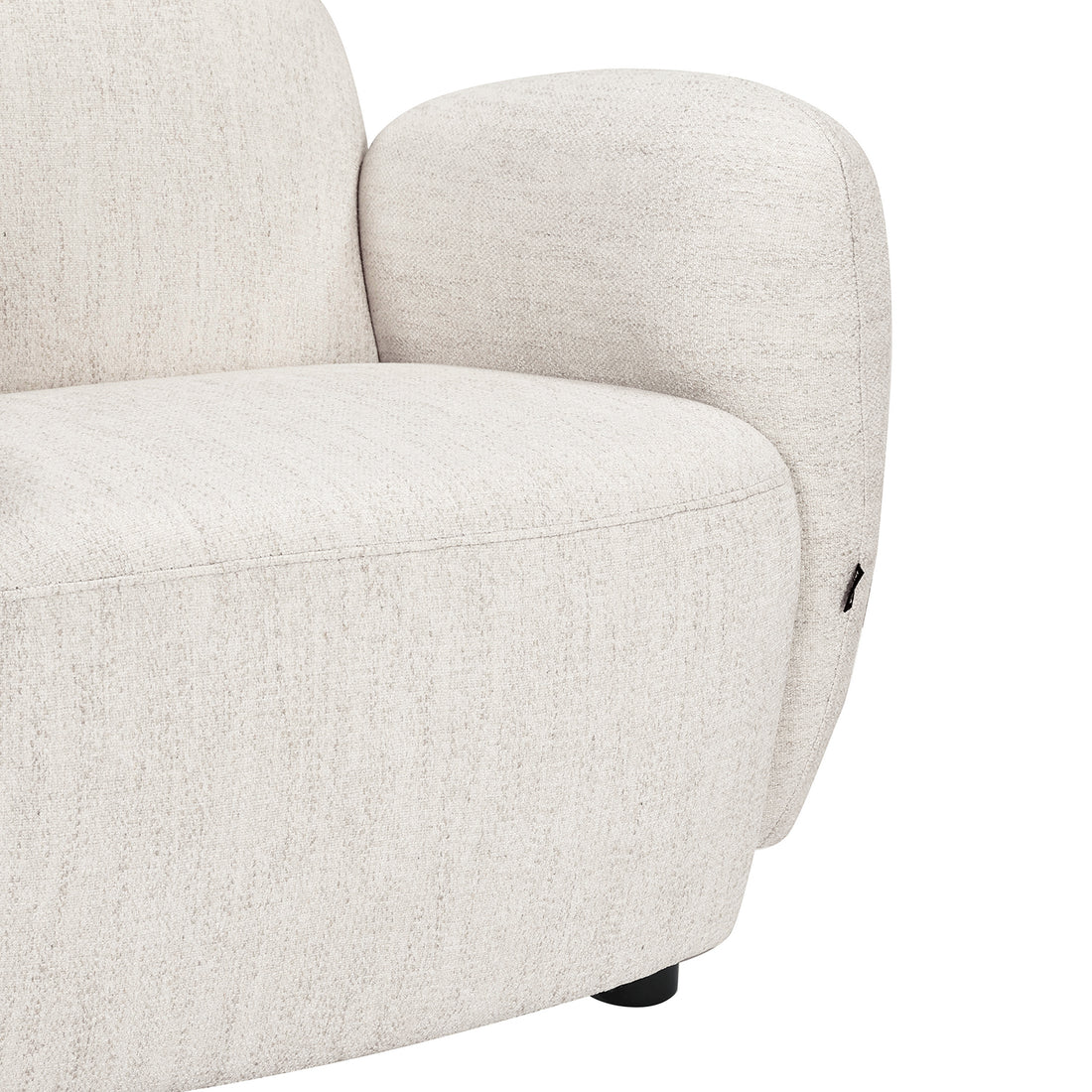 Sillón Sidney Vista en Perspectiva Enfocado en el Asiento