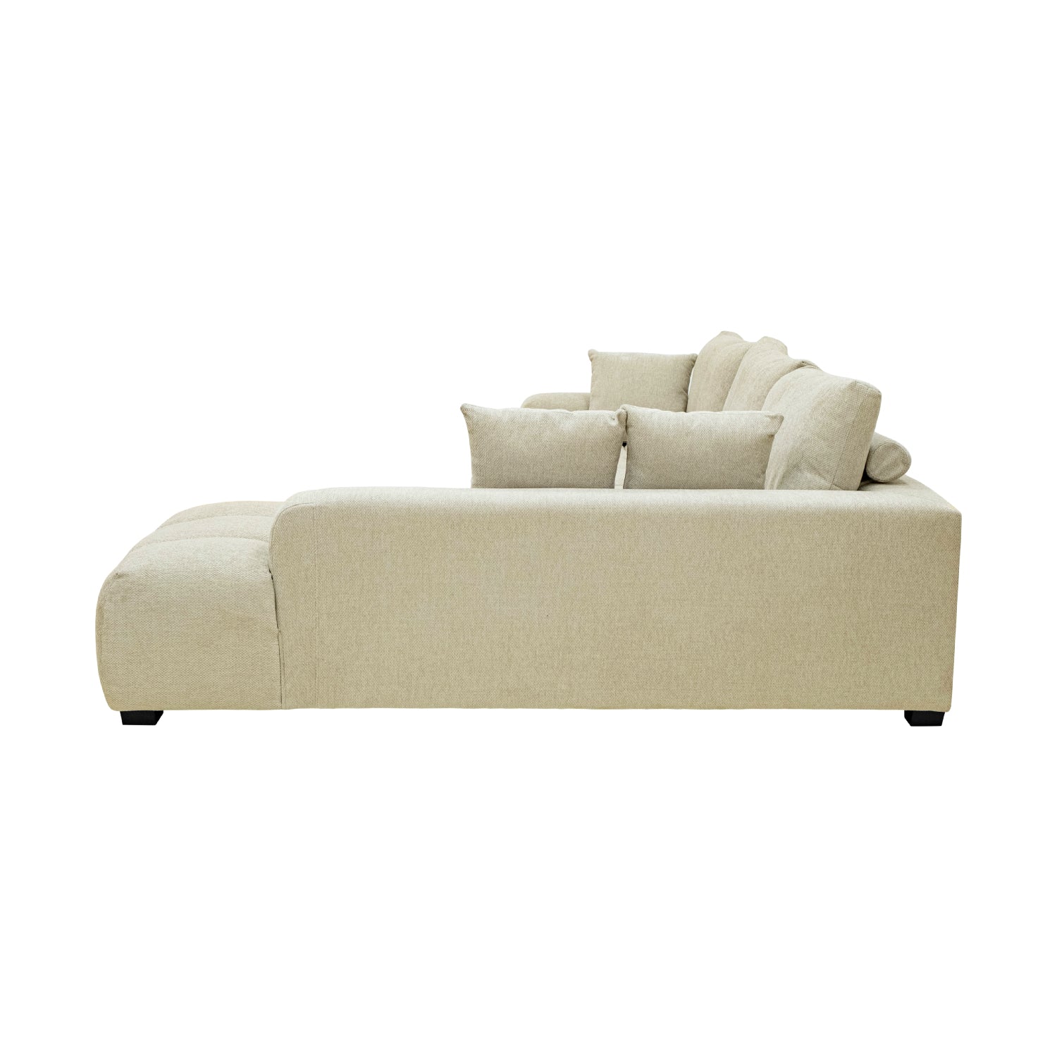 SOFÁ CORACIAA BEIGE DER VISTA LATERAL