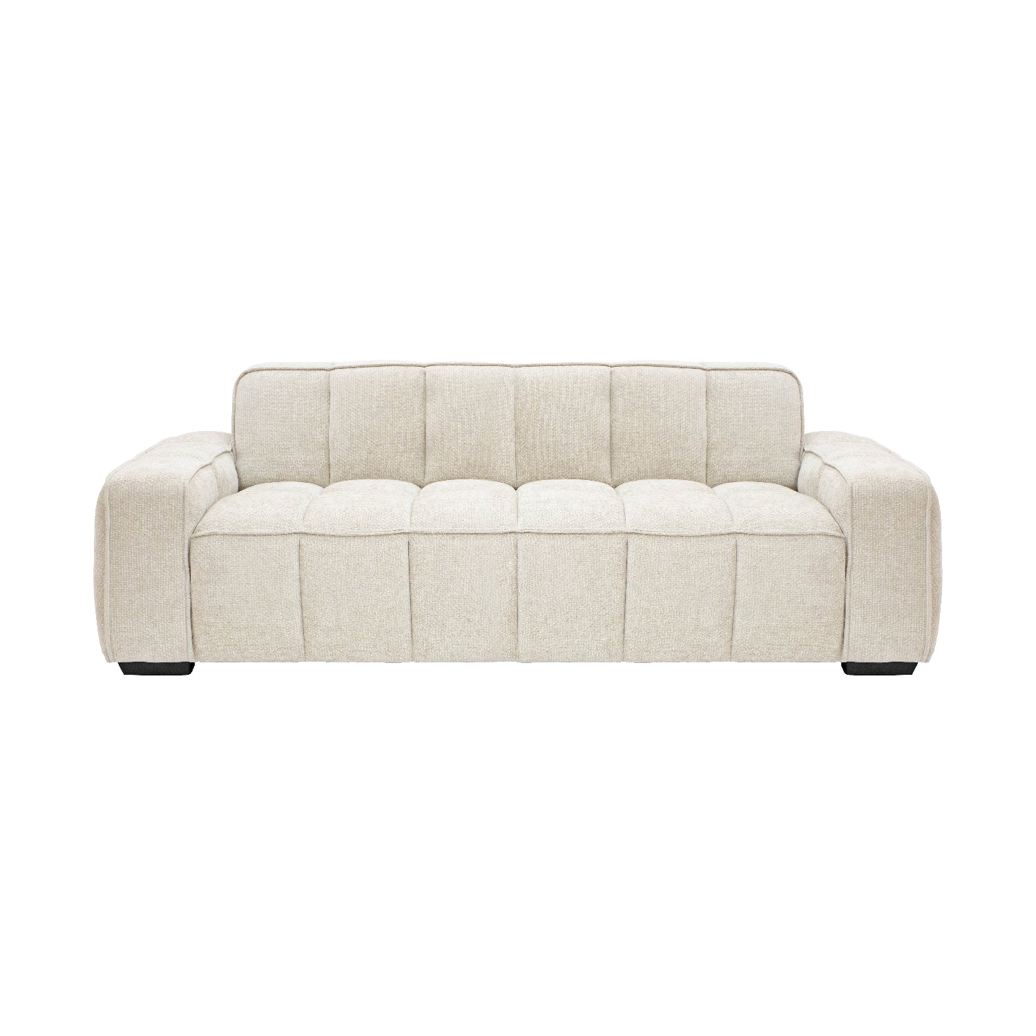 SOFA VERSALLES 3PLZS BEIGE VISTA FRONTAL