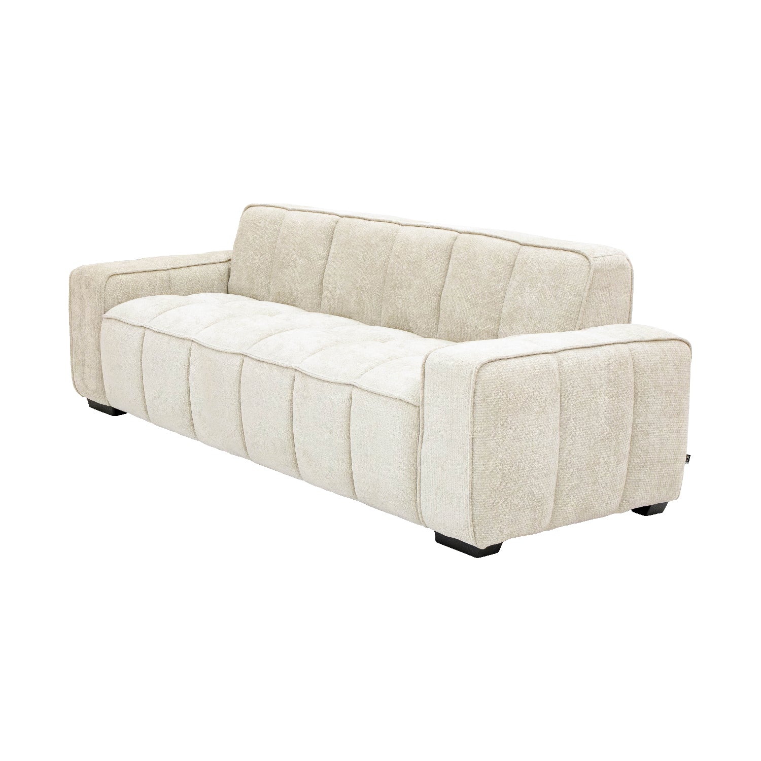 SOFA VERSALLES 3PLZS BEIGE VISTA EN PERSPECTIVA PRONUNCIADA