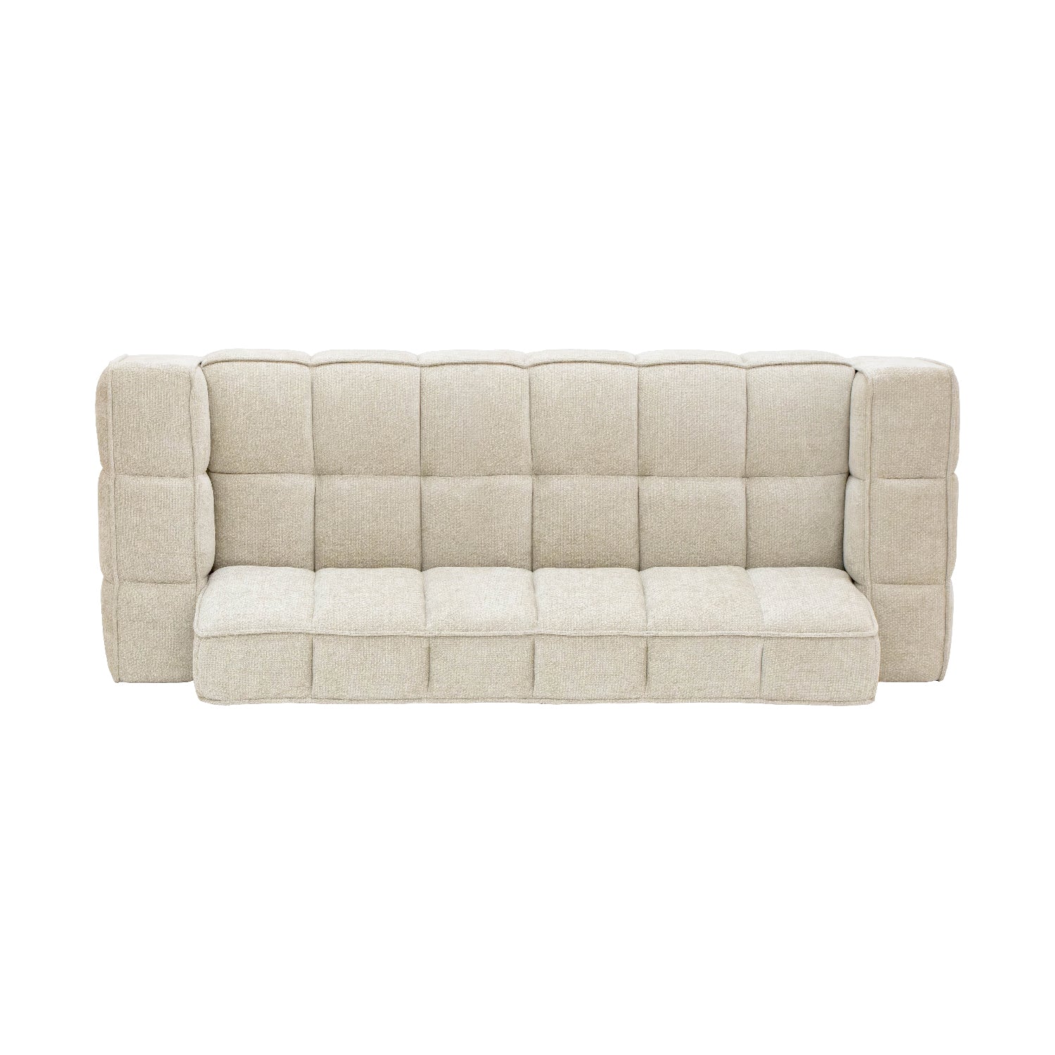 SOFA VERSALLES 3PLZS BEIGE TOP VIEW