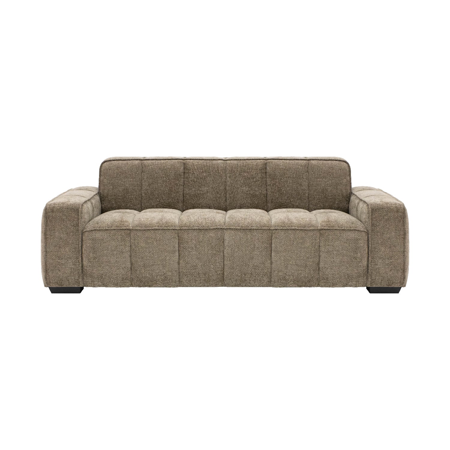 SOFA VERSALLES 3PLZS MARRÓN VISTA FRONTAL