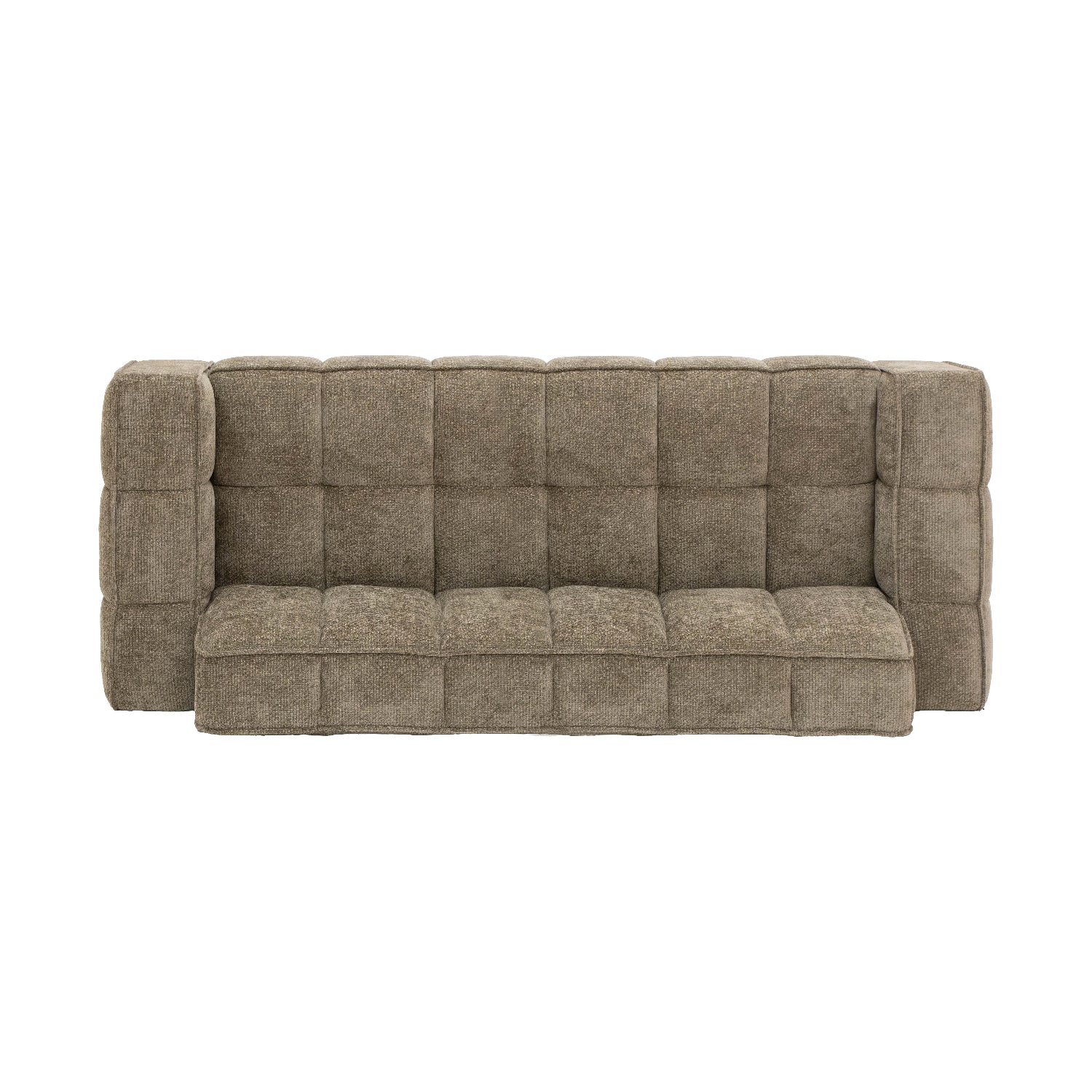 SOFA VERSALLES 3PLZS MARRÓN TOP VIEW