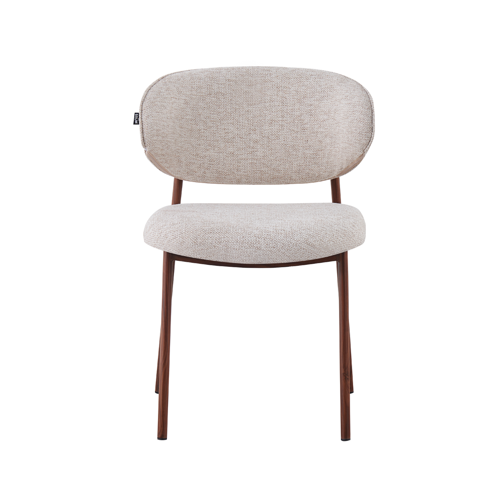 Silla Silicia Beige Vista Frontal