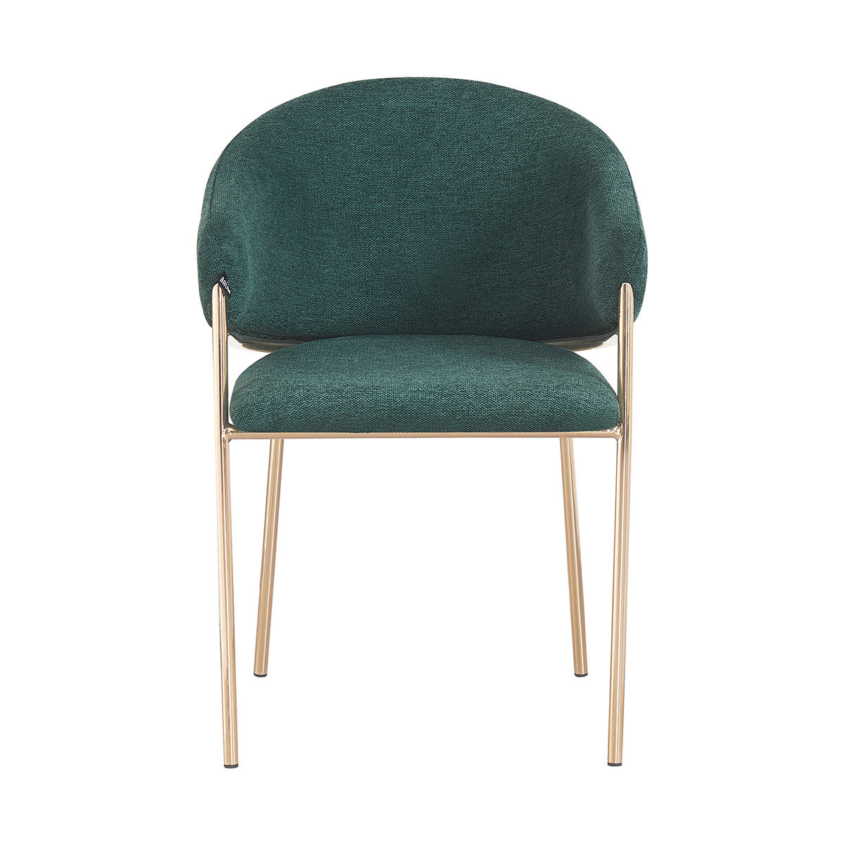 Silla Berlin Verde Fondo Blanco Vista Frontal