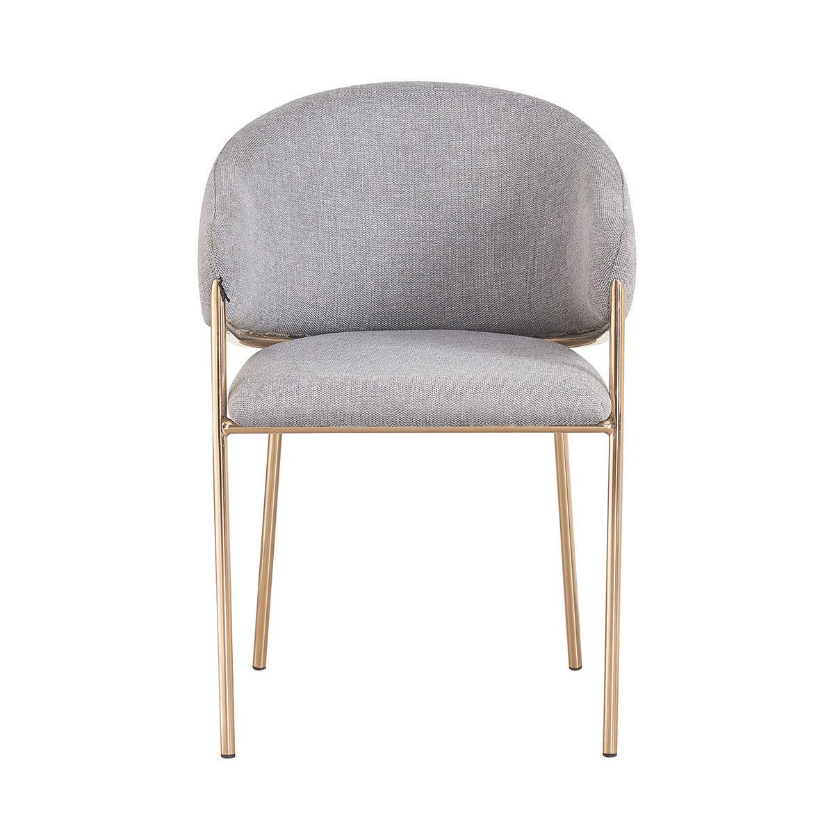 Silla Berlin Gris Fondo Blanco Vista Frontal