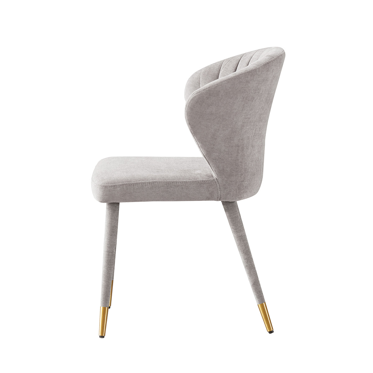 Silla Copenhague Gris Fondo Blanco Vista  Lateral