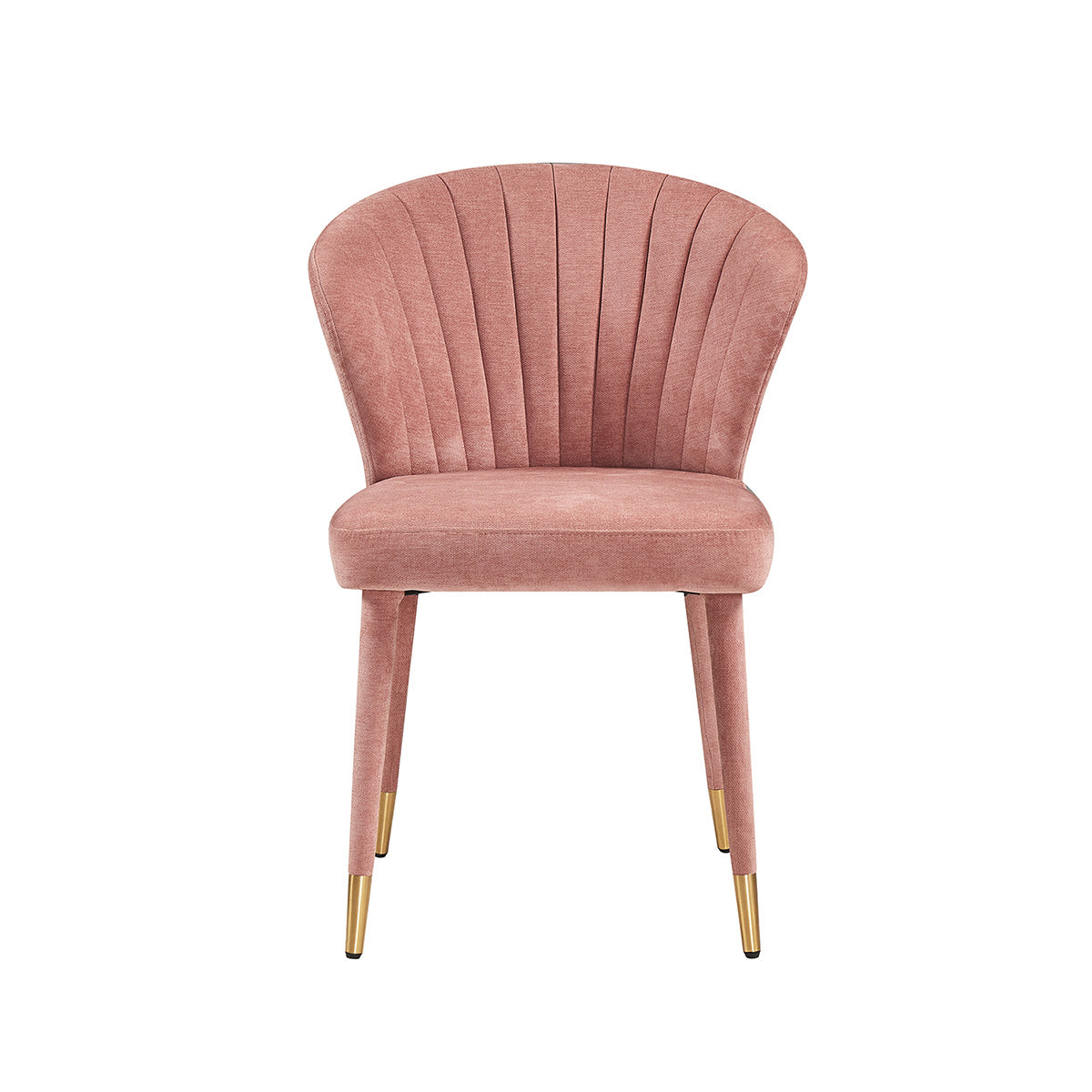 Silla Copenhague Rosa Fondo Blanco Vista Frontal