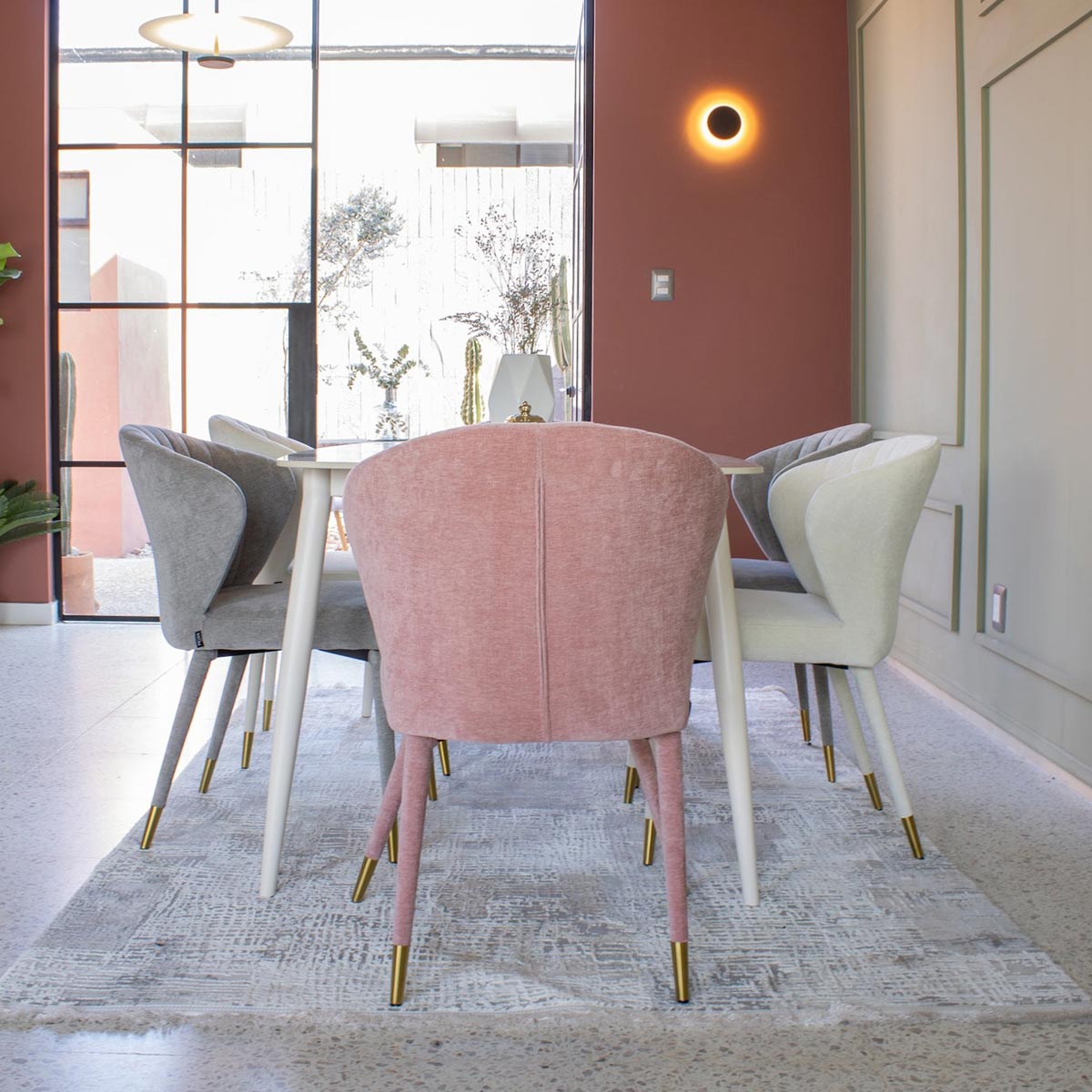 Silla Copenhague en comedor Bangkok Blanco