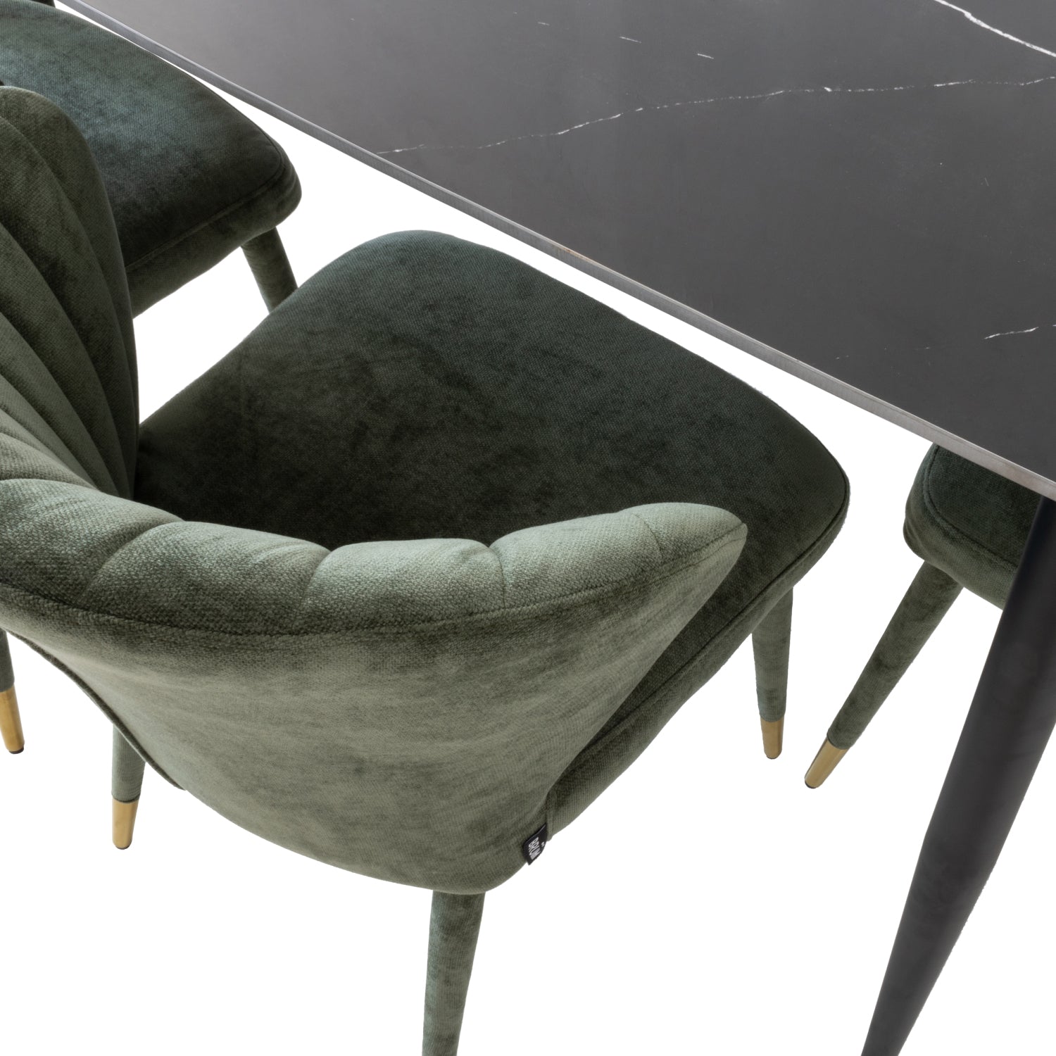 Silla Copenhague Verde en comedor Dubrovnik