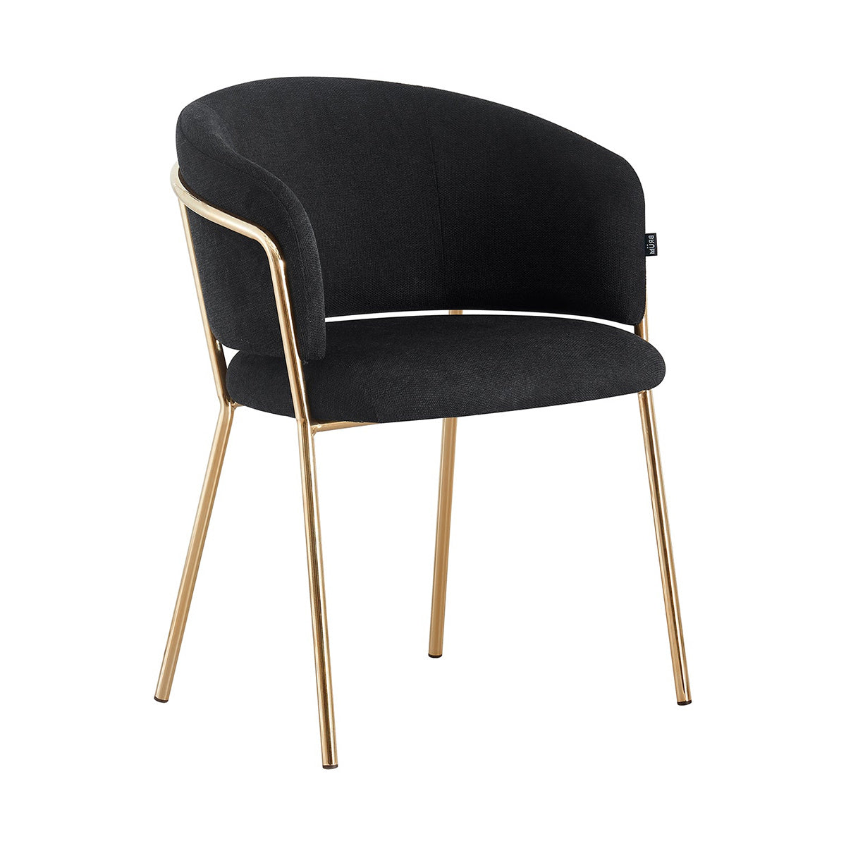 Silla Escocia Black Fondo Blanco Vista en Perspectiva