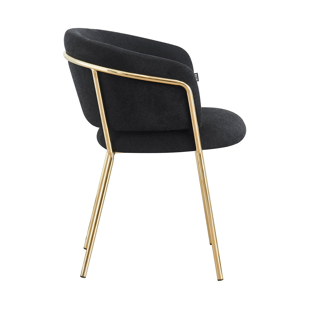 Silla Escocia Black Fondo Blanco Vista Lateral