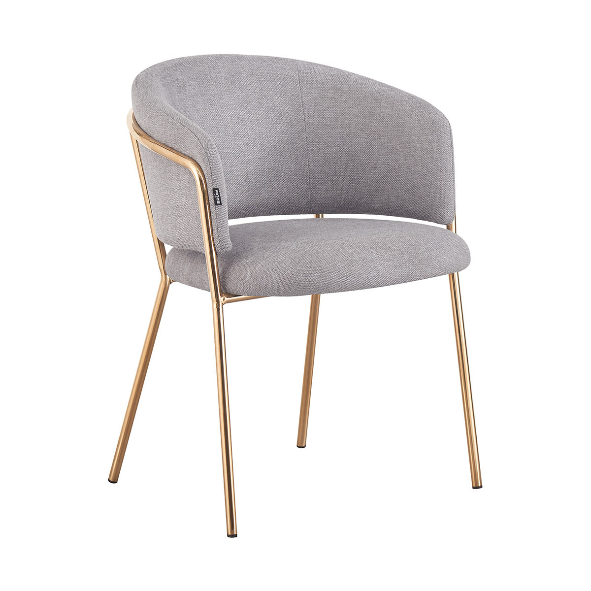 Silla Escocia Gris Fondo Blanco Vista en Perspectiva