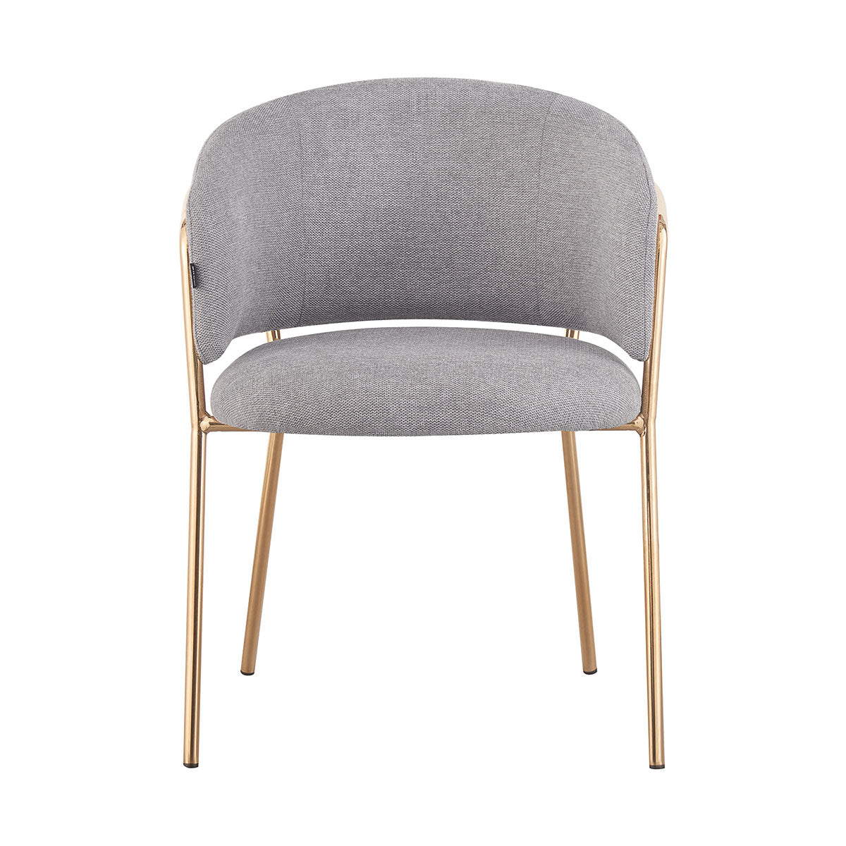 Silla Escocia Gris Fondo Blanco Vista Frontal