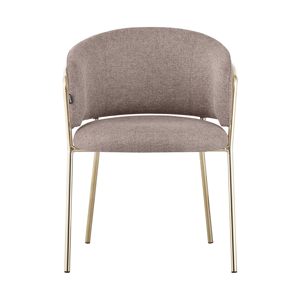 Silla Escocia Taupé Fondo Blanco Vista Frontal