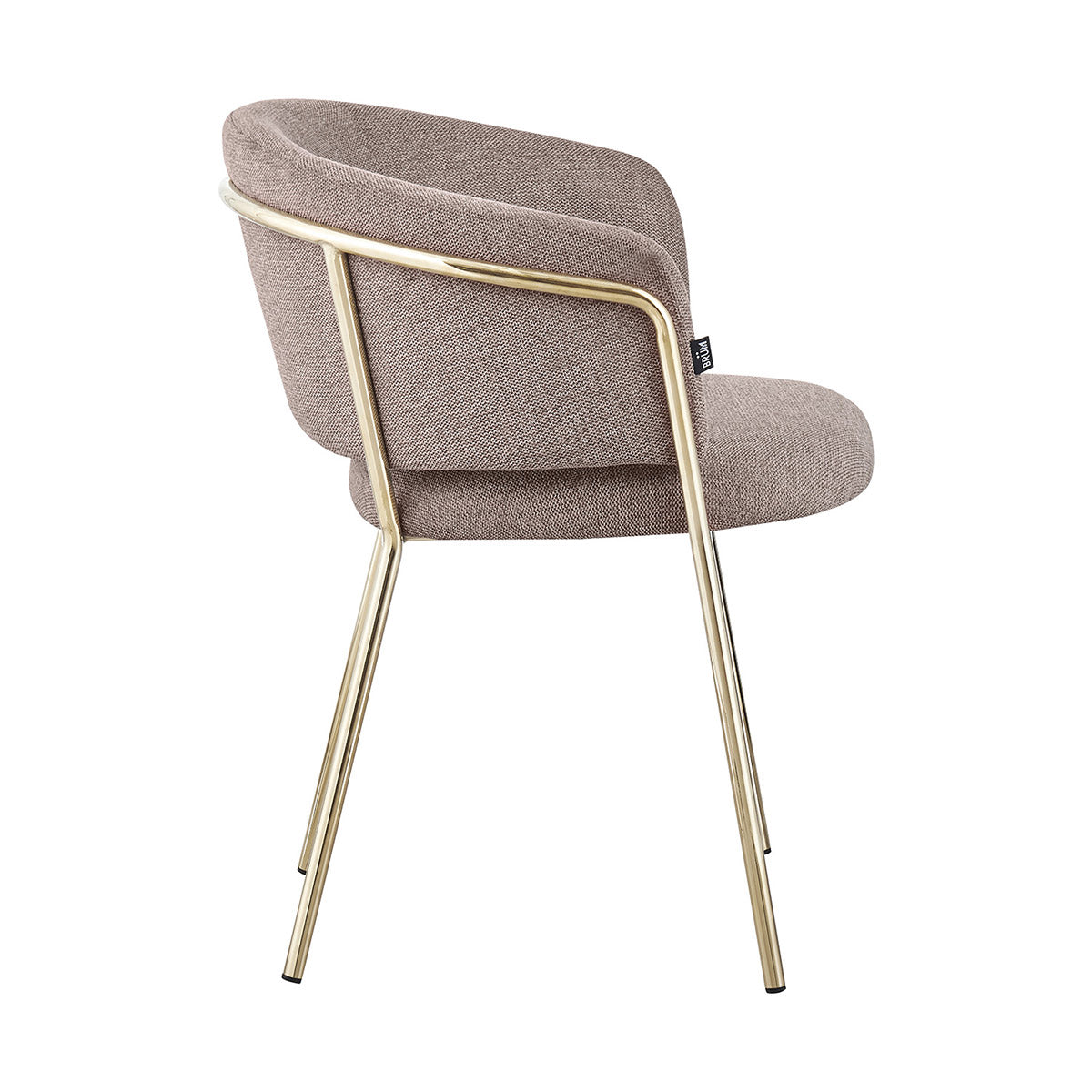 Silla Escocia Taupe Fondo Blanco Vista Lateral 