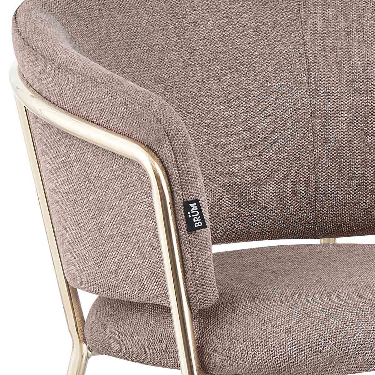 Silla Escocia Taupe Fondo Blanco Vista en Detalle