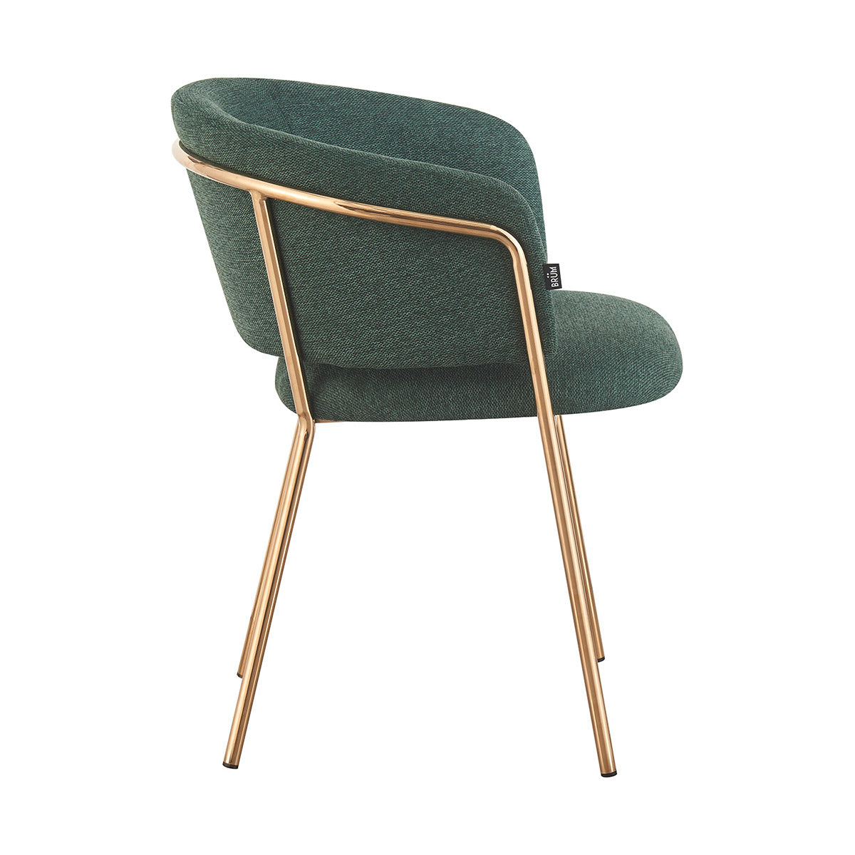 Silla Escocia Verde Fondo Blanco Vista Lateral