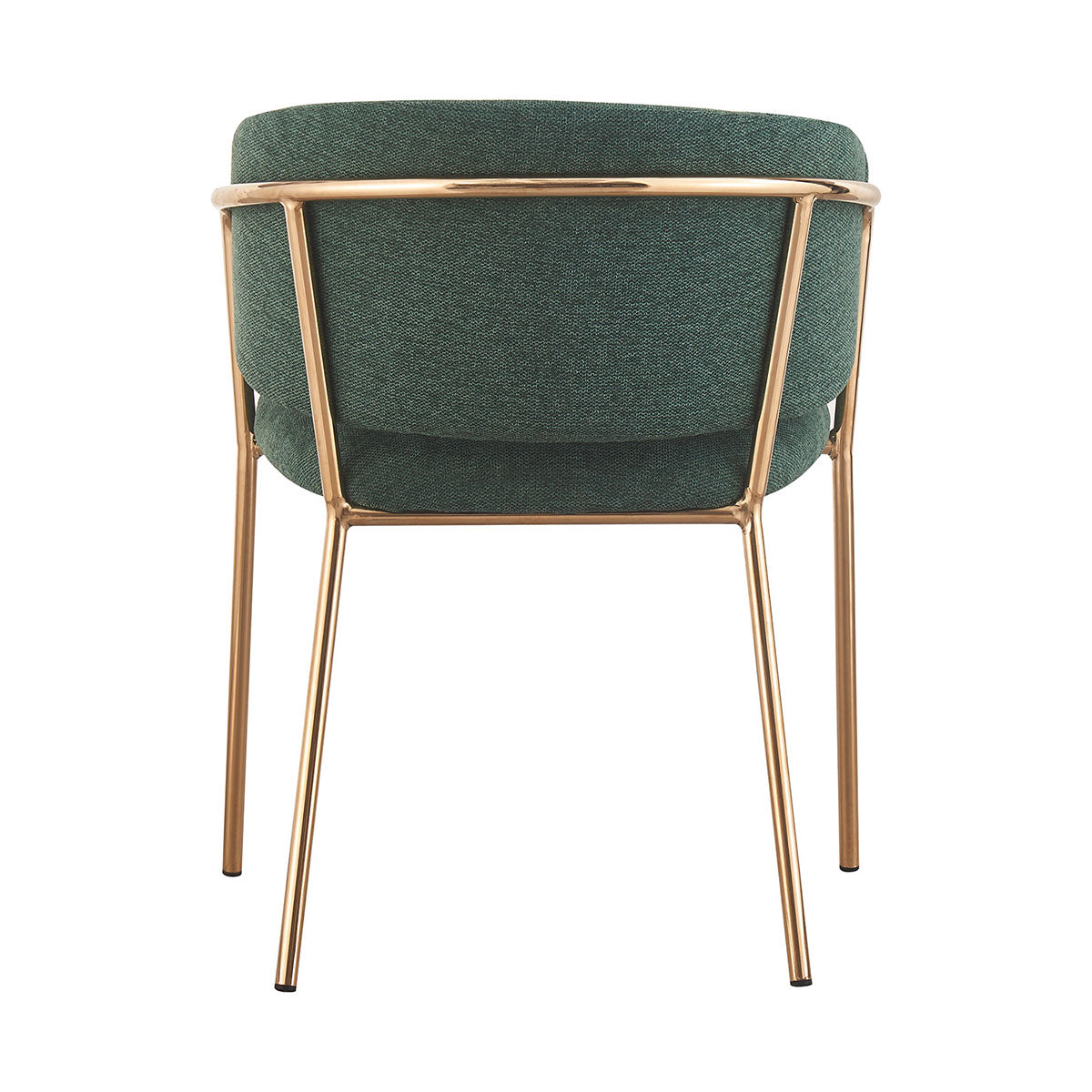 Silla Escocia Verde Fondo Blanco Vista Trasera