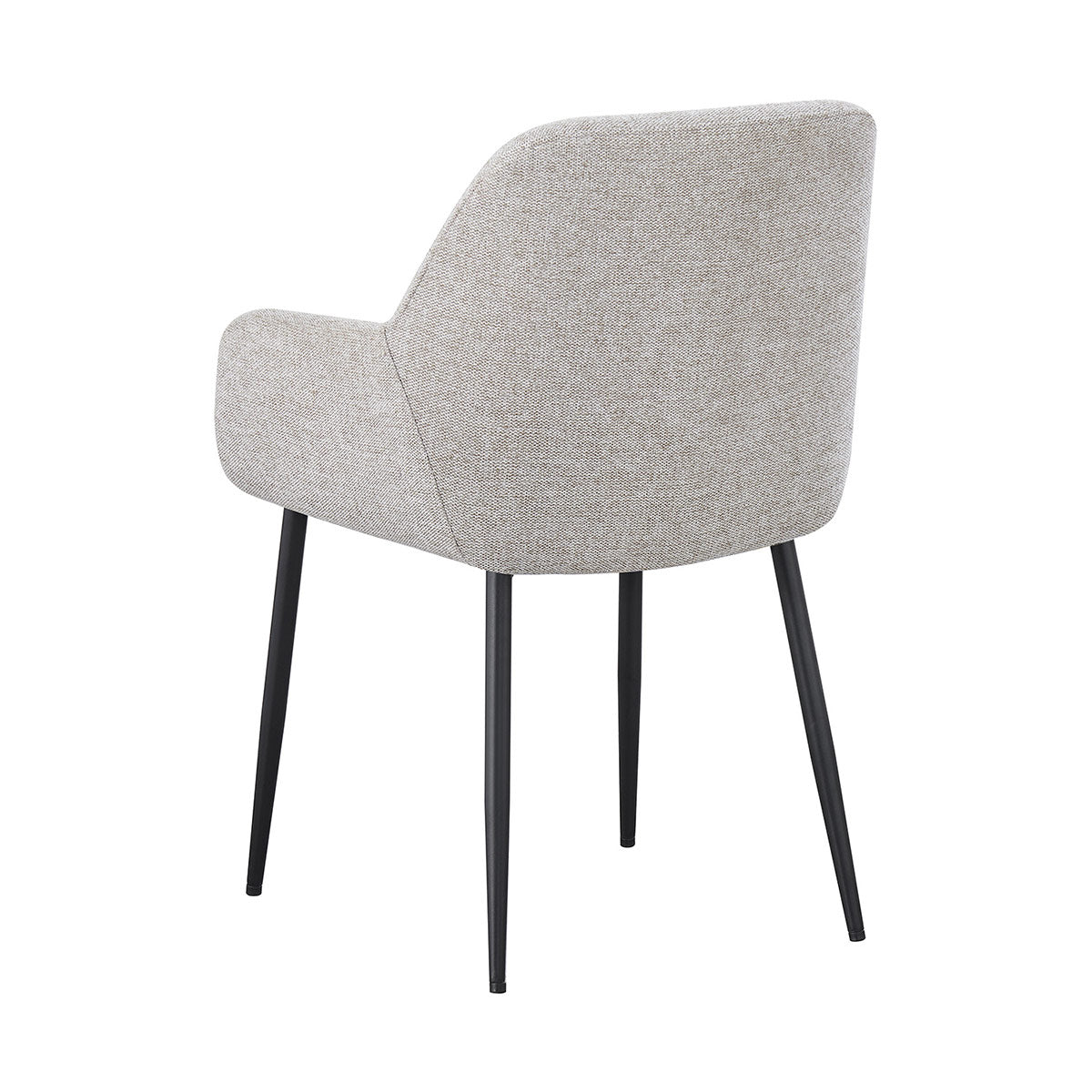 Silla Faro Beige Fondo Blanco Vista en Perspectiva Trasera