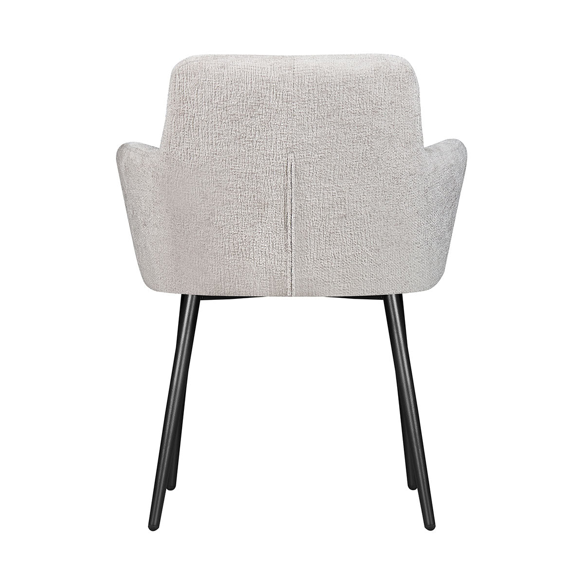 Silla Moscow Gris Fondo Blanco Vista Trasera