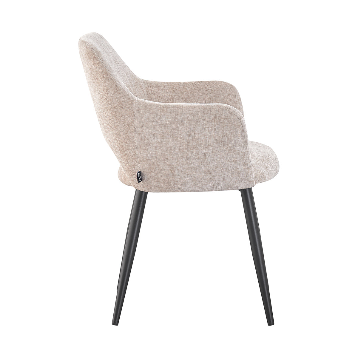 Silla Paris Beige Vista Lateral