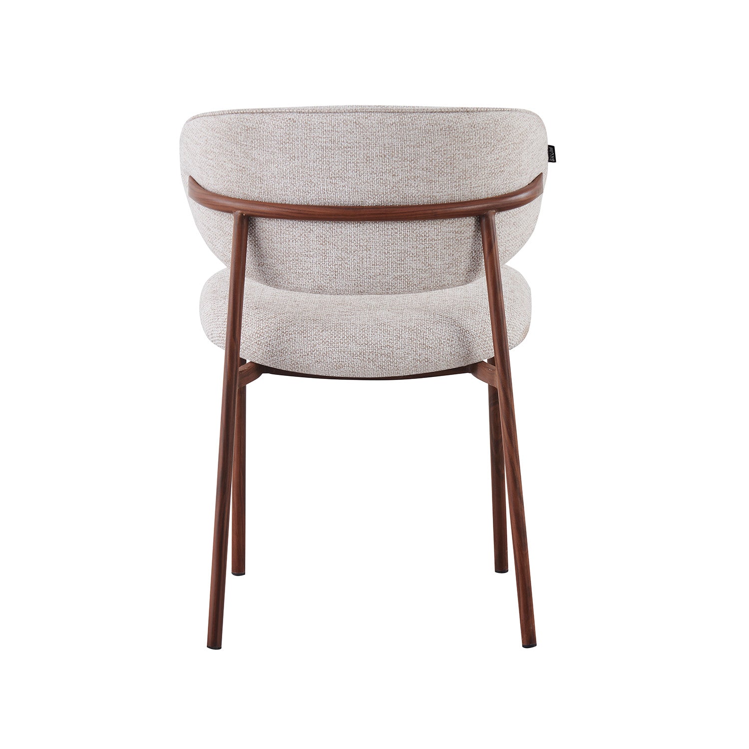 Silla Silicia Beige Vista Trasera