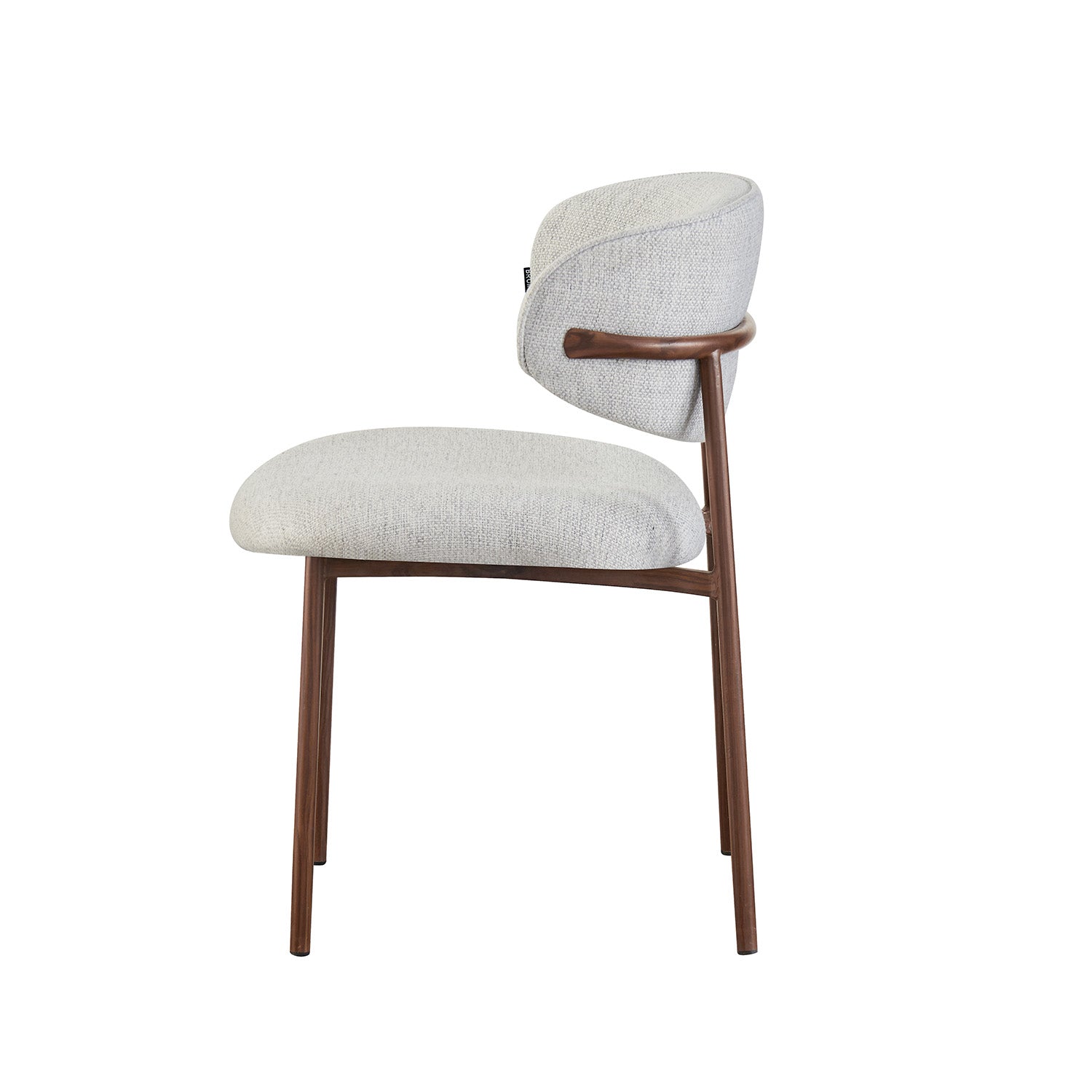 Silla Silicia Gris Vista Lateral